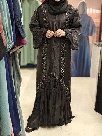 Organaza coat model with dmc stone abaya - Image 11