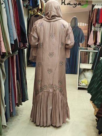 Organaza coat model with dmc stone abaya - Image 10