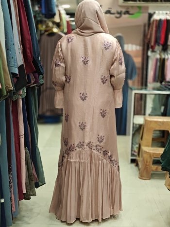 Organaza coat model with dmc stone abaya - Image 8