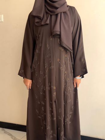 Korean nida fabric stone with crystal work