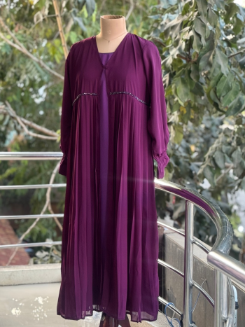Georgette fabric aaliya cut abaya - Image 2