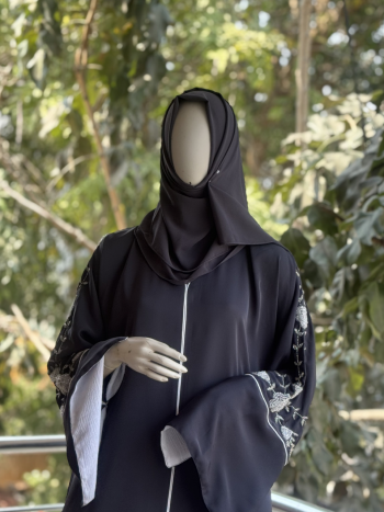 Nidha sleve stone work abaya - Image 3