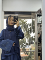 Zoo zoo fabric abaya