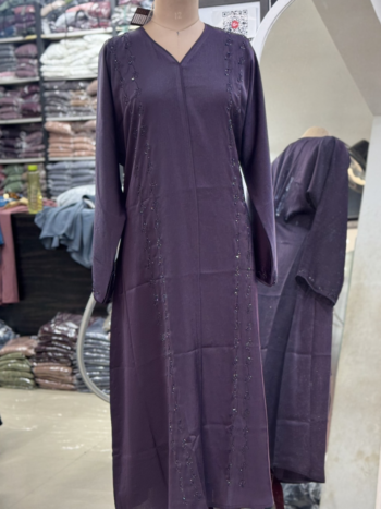 Tik tok stone with crystal abaya