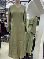 Tik tok stone with crystal abaya - Image 8