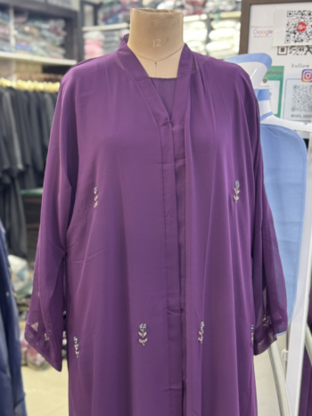 chiffon court abaya