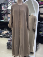 chiffon court abaya - Image 4